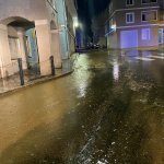 Vermurung und Überschwemmung der Hauptstraße