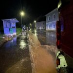 Vermurung und Überschwemmung der Hauptstraße