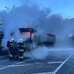 Einsätze &raquo; Einsätze 2025 &raquo; LKW-Brand auf der Passhöhe am Präbichl