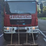 LKW-Brand auf der B115